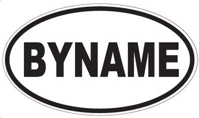 BYNAME - Oval Sticker