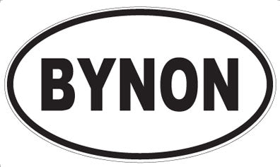 BYNON - Oval Sticker