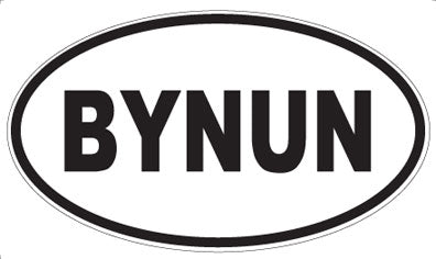 BYNUN - Oval Sticker