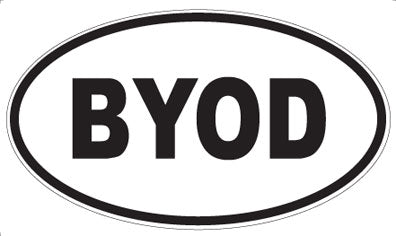 BYOD - Oval Sticker