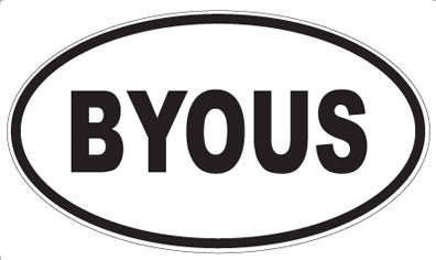 BYOUS - Oval Sticker