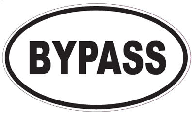 BYPASS - Oval Sticker