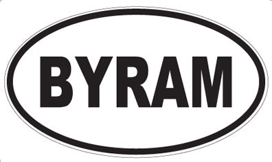 BYRAM - Oval Sticker