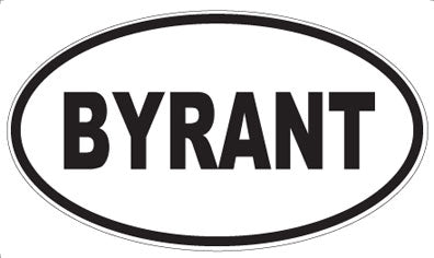 BYRANT - Oval Sticker