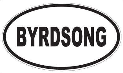 BYRDSONG - Oval Sticker