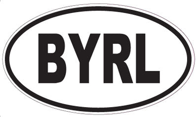 BYRL - Oval Sticker