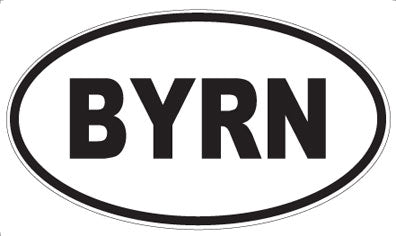 BYRN - Oval Sticker