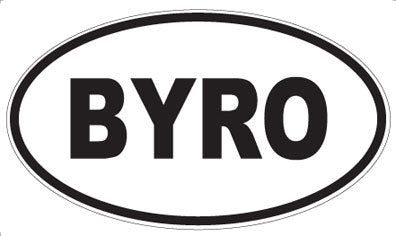 BYRO - Oval Sticker