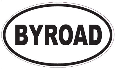 BYROAD - Oval Sticker