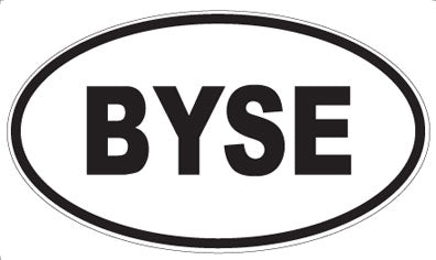 BYSE - Oval Sticker