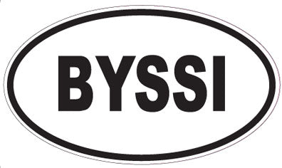 BYSSI - Oval Sticker