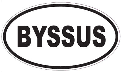 BYSSUS - Oval Sticker