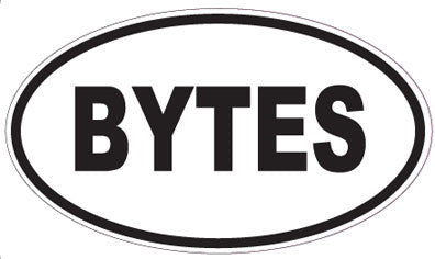 BYTES - Oval Magnet