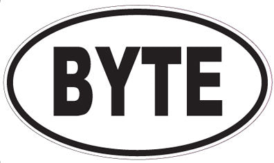 BYTE - Oval Sticker