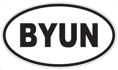 BYUN - Oval Magnet
