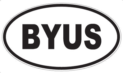 BYUS - Oval Magnet