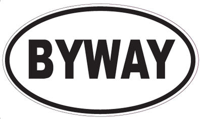 BYWAY - Oval Magnet