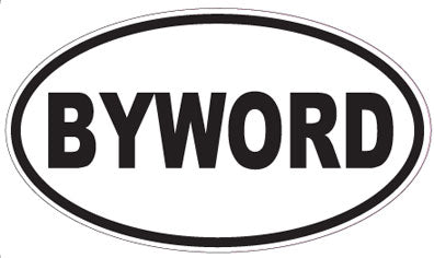 BYWORD - Oval Sticker