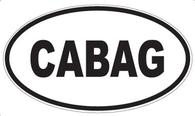 CABAG - Oval Sticker