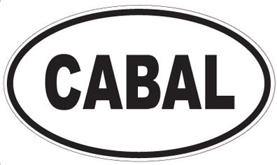 CABAL - Oval Sticker