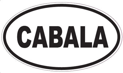 CABALA - Oval Sticker