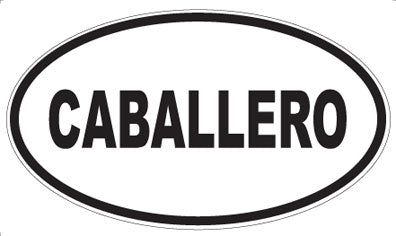 CABALLERO - Oval Magnet