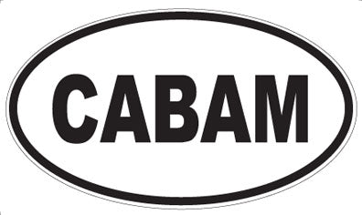 CABAM - Oval Sticker