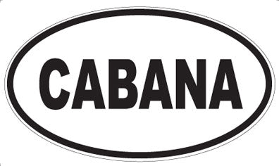 CABANA - Oval Magnet