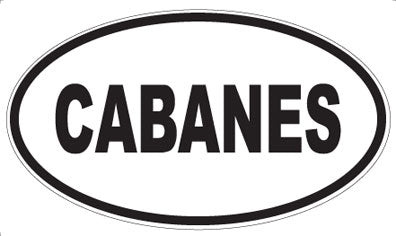 CABANES - Oval Magnet