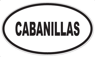CABANILLAS - Oval Magnet