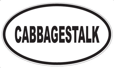 CABBAGESTALK - Oval Sticker
