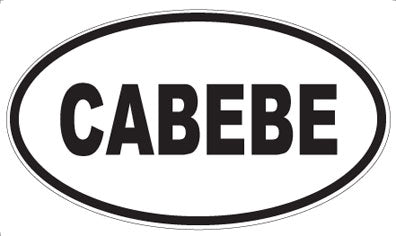 CABEBE - Oval Sticker