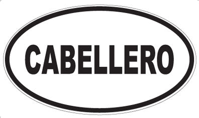CABELLERO - Oval Magnet