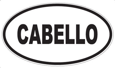 CABELLO - Oval Sticker