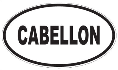 CABELLON - Oval Sticker