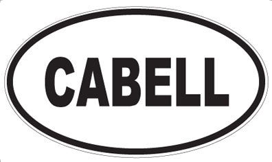 CABELL - Oval Magnet
