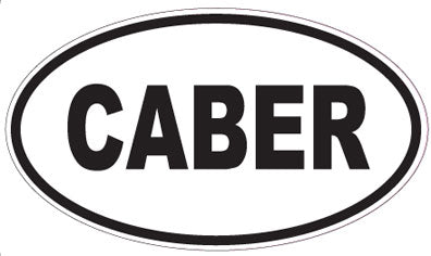 CABER - Oval Sticker