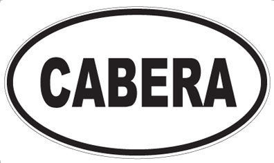 CABERA - Oval Sticker