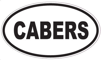 CABERS - Oval Sticker