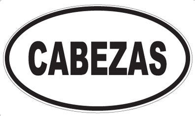 CABEZAS - Oval Sticker