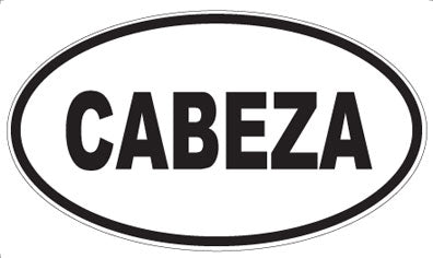 CABEZA - Oval Magnet