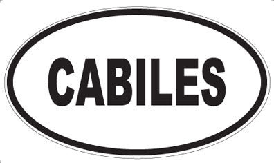 CABILES - Oval Sticker