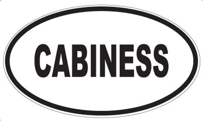 CABINESS - Oval Sticker