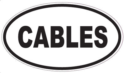 CABLES - Oval Sticker