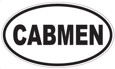 CABMEN - Oval Sticker