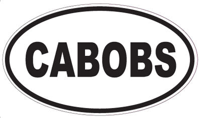 CABOBS - Oval Sticker