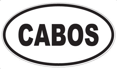 CABOS - Oval Sticker