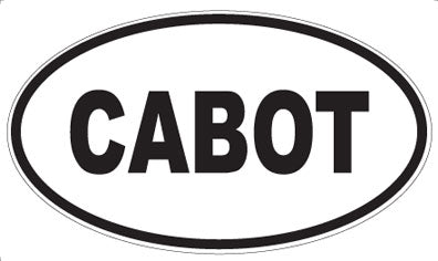 CABOT - Oval Sticker