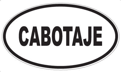 CABOTAJE - Oval Magnet