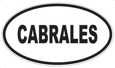 CABRALES - Oval Magnet